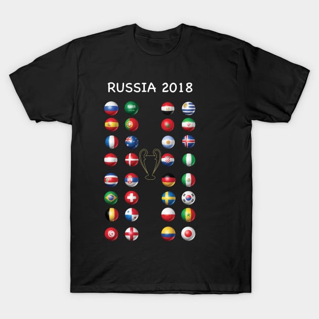 russia 2018 shirt T-Shirt by yellowpinko